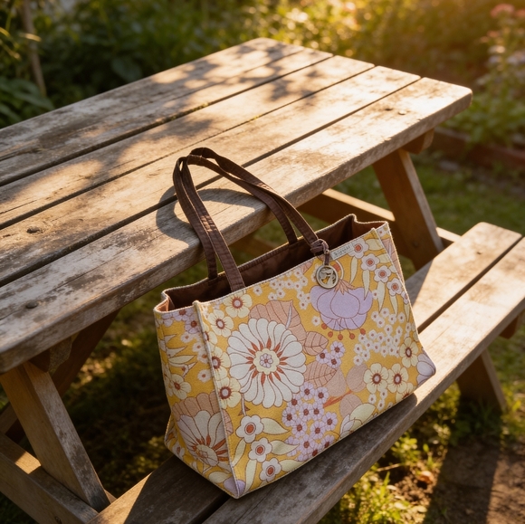 Spartina 449 Handbags - Vintage SPARTINA 449 Natural Linen Summer House Shoulder Bag Tote